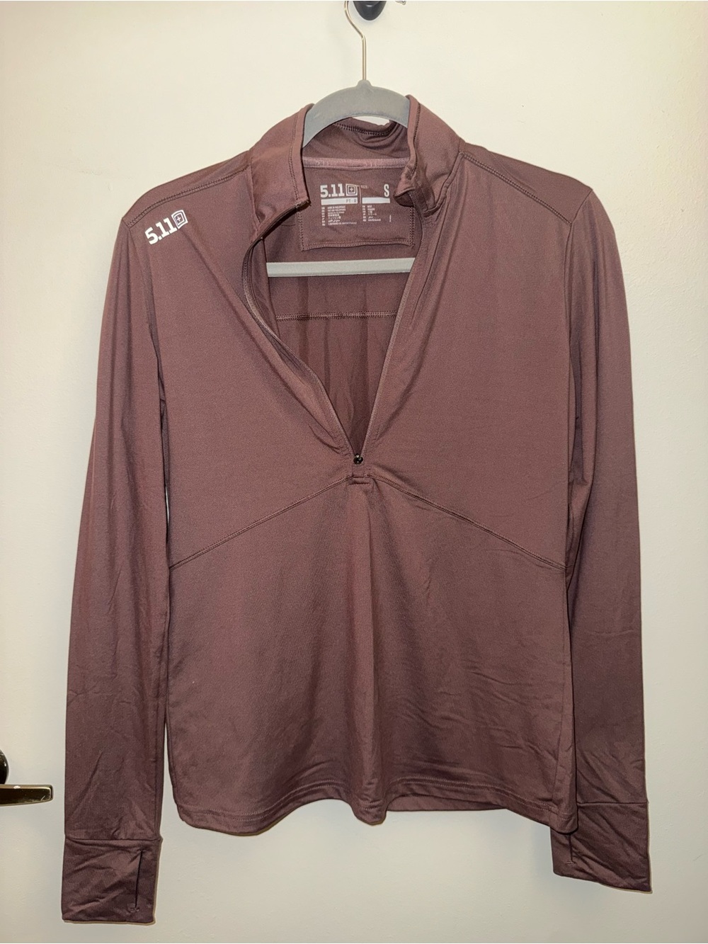5.11 Tactical Women's Long-Sleeve Half-Zip Top — Mauve